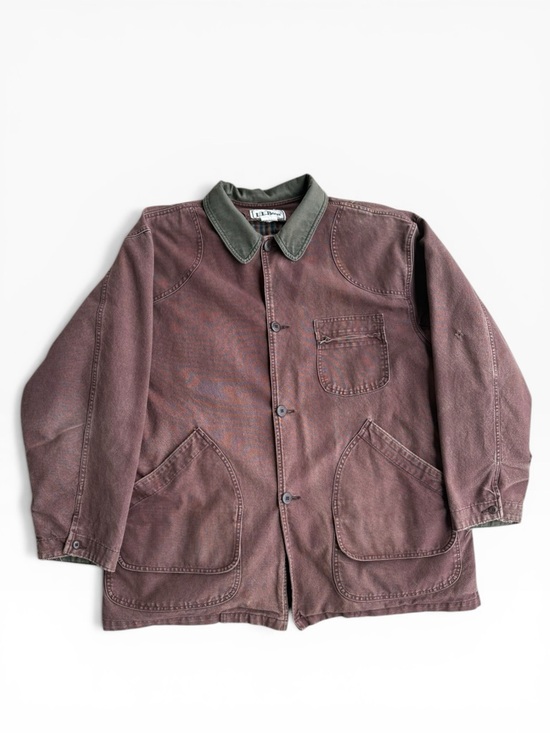 L.L. Bean Other - Vintage L.L. Bean PrimaLoft Field Coat Faded Canvas Plaid Lined Chore Jacket XL